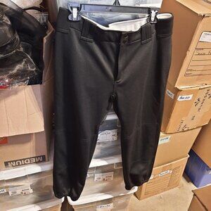 NEW ! Willit Girl's Homerun Softball Pant Low Rise Black Size M